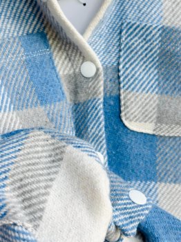 Mavi Oduncu Gömlek + Fitilli Tayt Takım