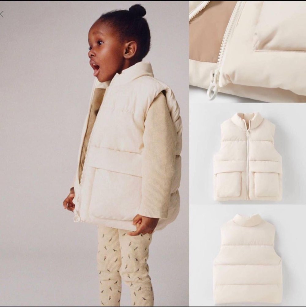 Unisex Şişme Yelek Krem