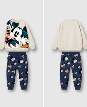 Üst ve Alt Mickey Baskılı Takım