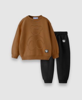 La'ciel Paris Kahve Bear Eşofman Takımı