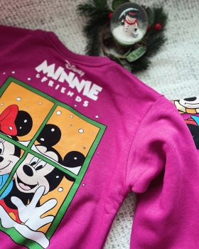 Kız Çocuk Minnie Baskılı Takım