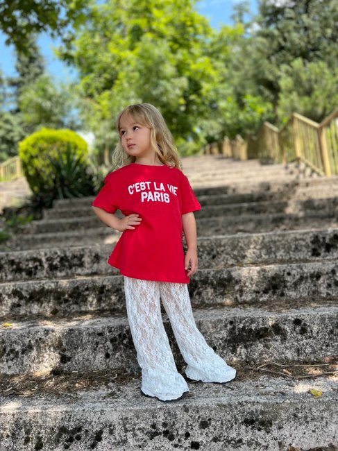 Dantel Kız Çocuk Pantolon 