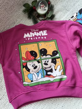 Kız Çocuk Minnie Baskılı Takım