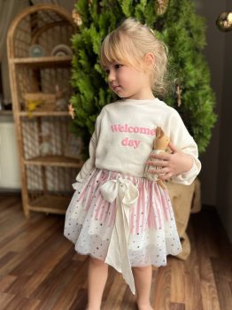 Karnaval Katlı Kız Çocuk Etek 