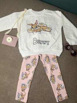 Bunny Baskılı Eşorfman Takım