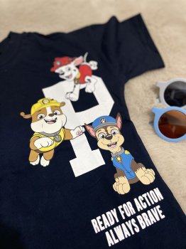 Lacivert Paw Patrol Baskılı Şortlu Takım