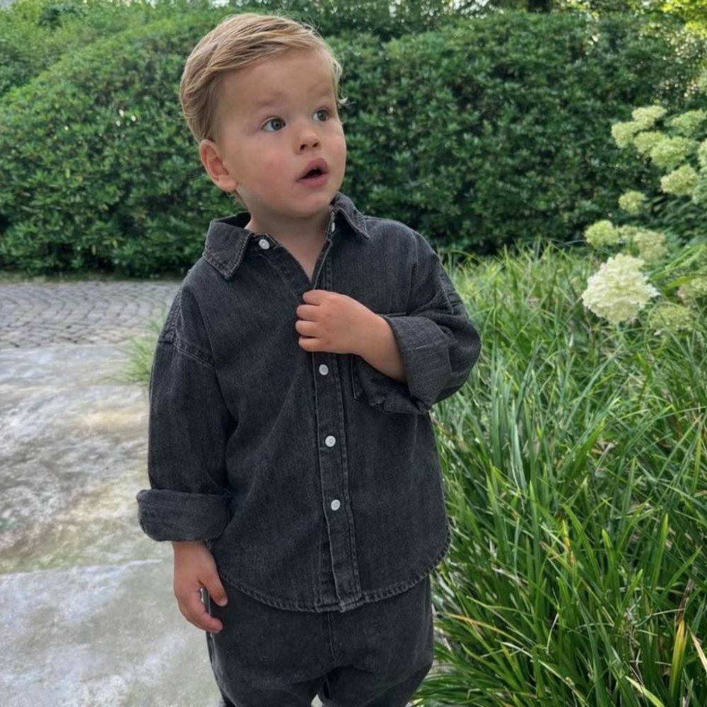 La'ciel Paris Antrasit Demin Gömlek 