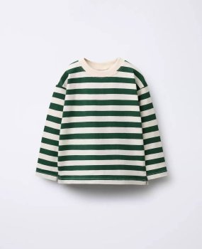 La'ciel Paris Yeşil Çizgili Sweatshirt