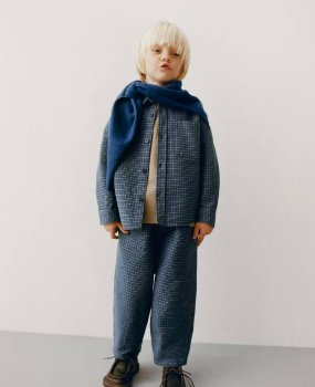 La'ciel Paris Dokuma Gömlekli Oversize Unısex Takım