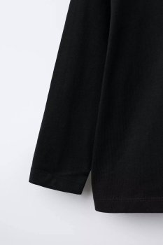 La'ciel Paris Siyah Uzun Kollu Tişört