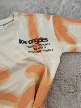 Müslin Palmiye Desenli Şortlu Takım