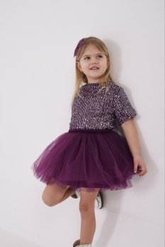 Mürdüm Tütü Etekli- Pullu Takım 