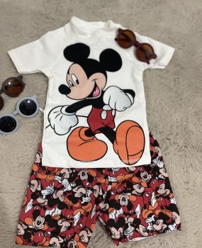 Mickey Baskılı Erkek Mayo