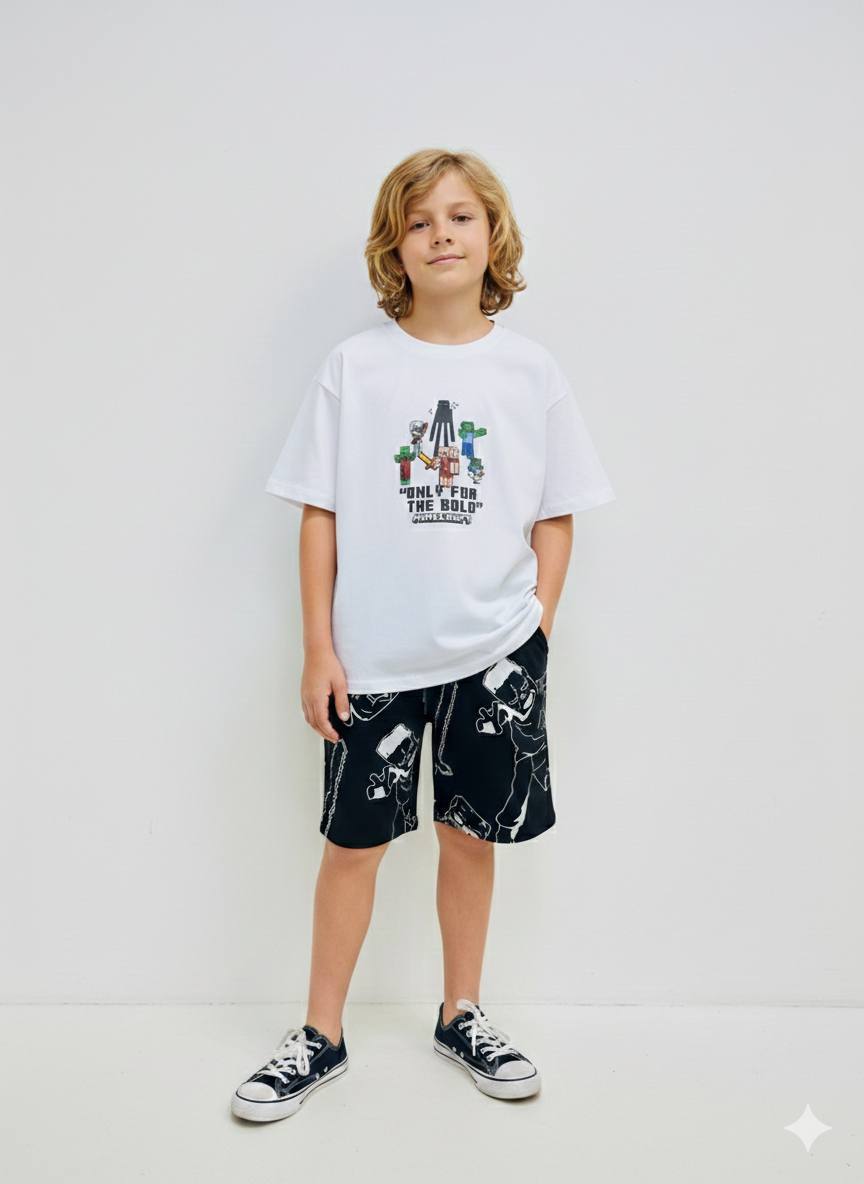 Minecraft Şortlu Takım