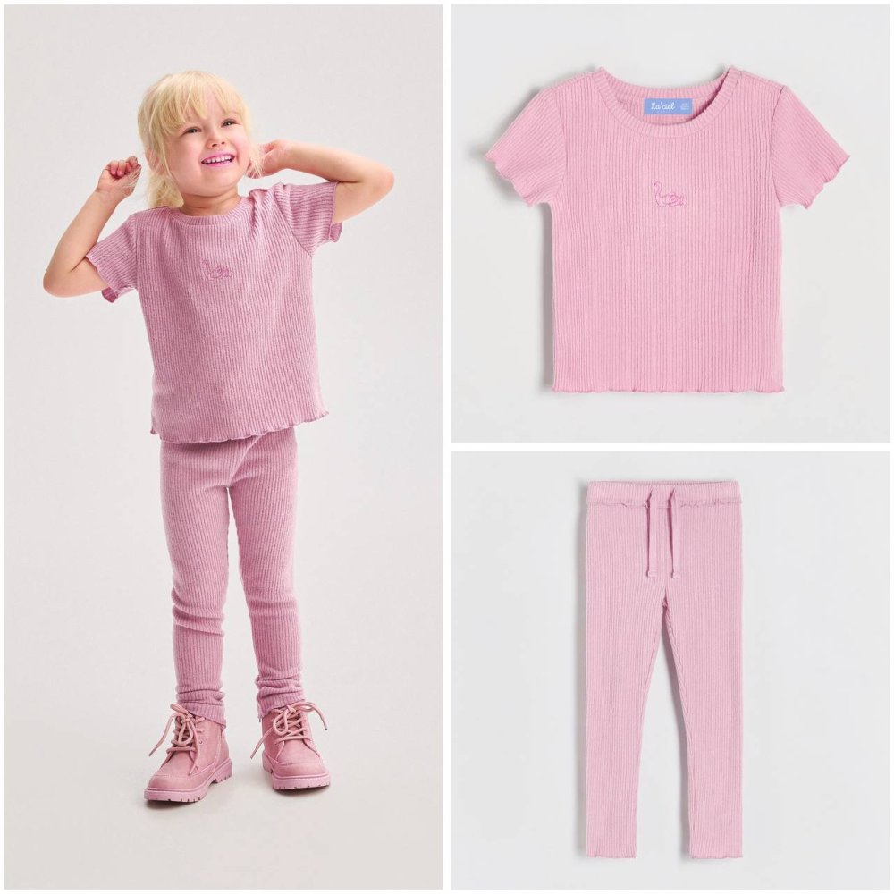 Laci'el Paris Kuğu Desenli Fitilli Takım