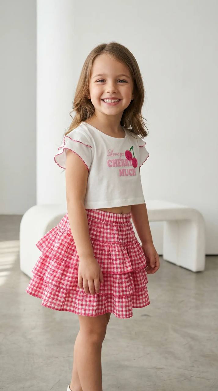 La'ciel Cherry Crop Etekli Takım 