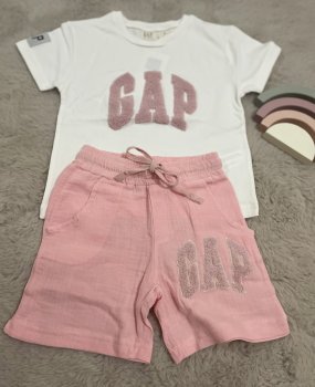 Alt Şort Pembe Müslin Gap Takım