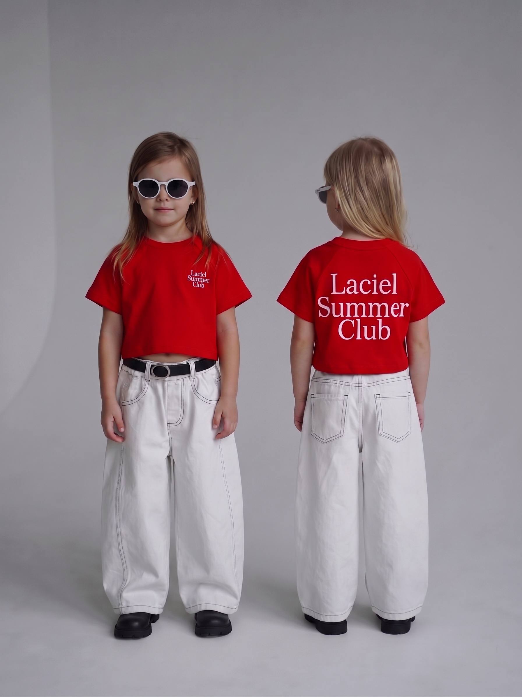 La'ciel Hafif Crop Summer Clup Tişört