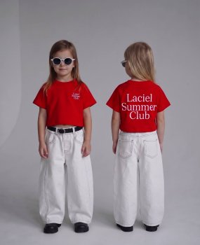La'ciel Hafif Crop Summer Clup Tişört