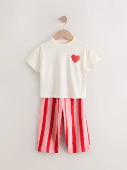 Kalpli Kız Çocuk Yazlık Takım