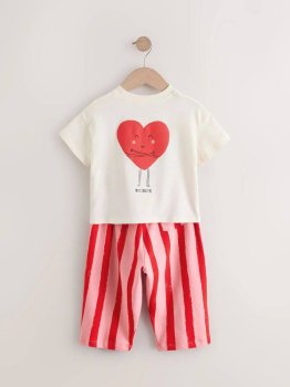 Kalpli Kız Çocuk Yazlık Takım