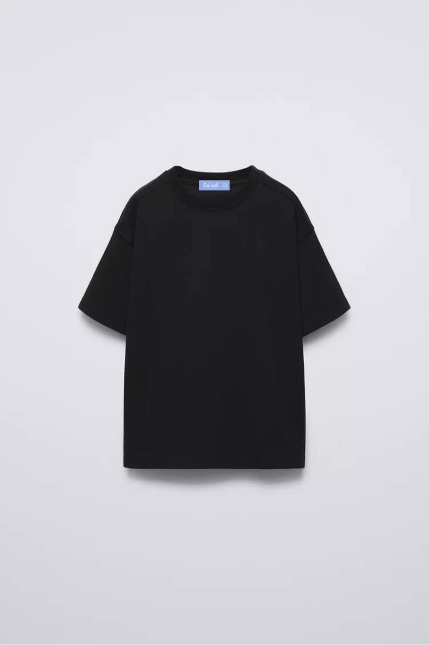 La'ciel Paris Siyah %100 Pamuk Basic