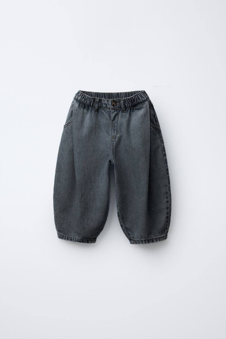 Pens Detaylı Baggy Jean Antrasit
