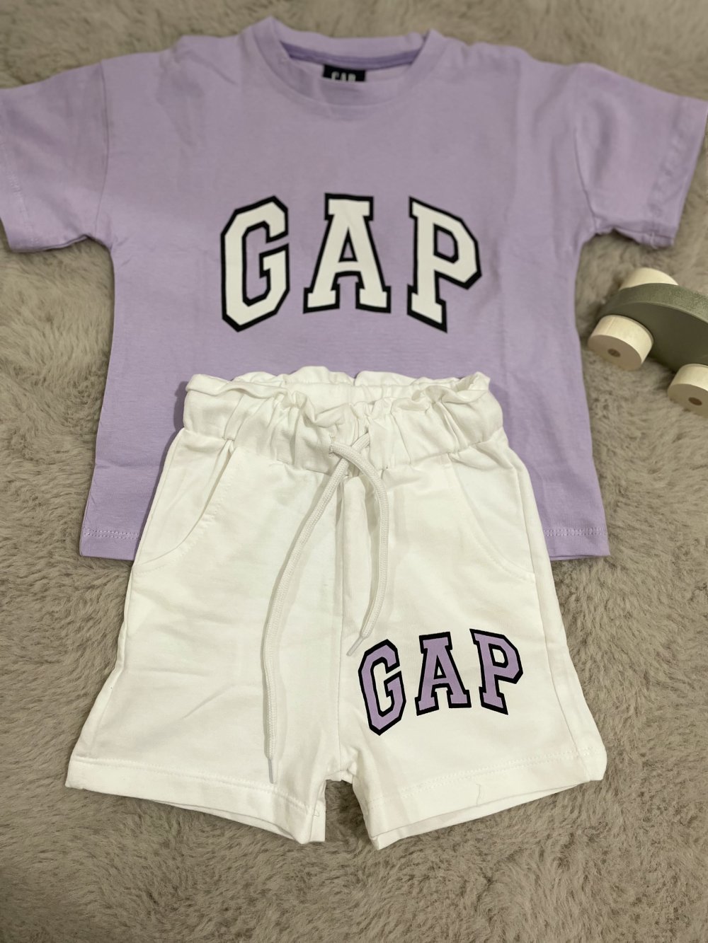 Lila Gap Şortlu Takım
