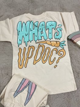 Krem Bugs Bunny Baskılı Takım