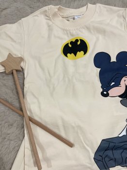Krem Siyah Mickey Baskılı Takım