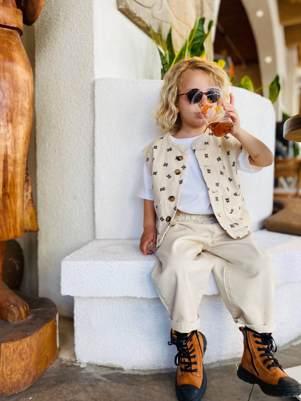 Krem Renk Balon Jean 