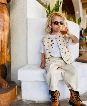 Krem Renk Balon Jean