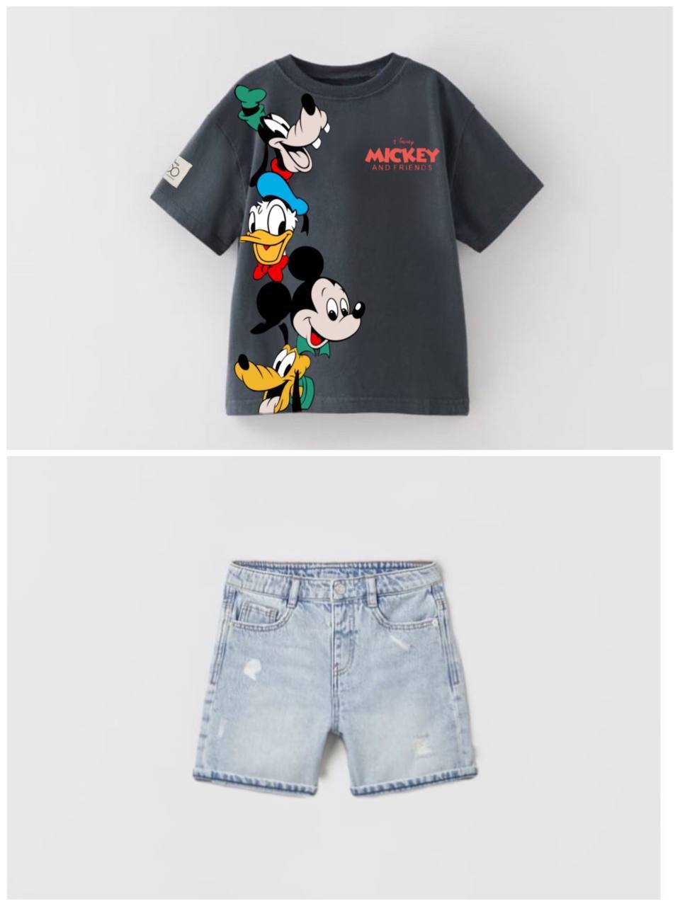 Mickey Kot Şortlu Takım
