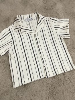 Siyah Beyaz Çizgili Takım