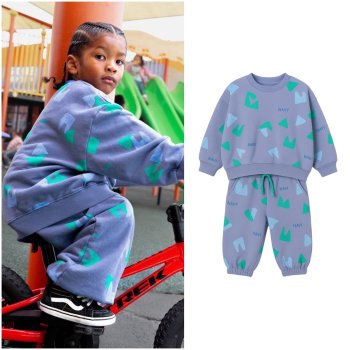 La'ciel Paris Geometrik Desenli Eşofman Takımı 