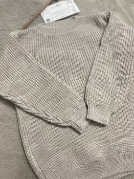 Taş Renk Selanik Örgü Kazak