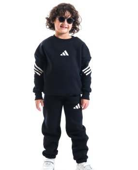 3 İplik Şardonlu Siyah Marka Model Eşofman Takımı