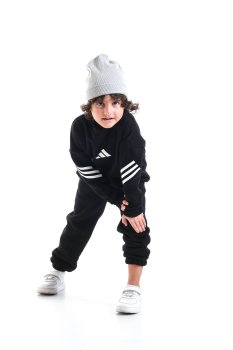 3 İplik Şardonlu Siyah Marka Model Eşofman Takımı 