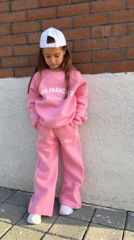 3 İplik Şardonlu San Francisco Baskılı Eşofman Takımı 