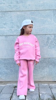 3 İplik Şardonlu San Francisco Baskılı Eşofman Takımı 