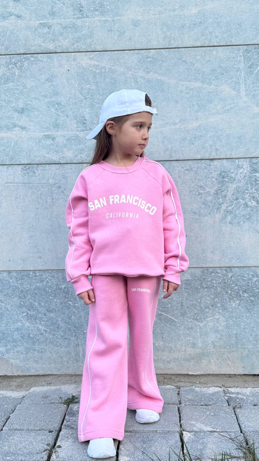 3 İplik Şardonlu San Francisco Baskılı Eşofman Takımı 