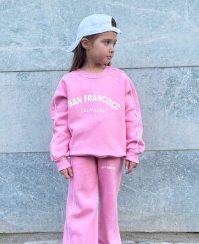 3 İplik Şardonlu San Francisco Baskılı Eşofman Takımı